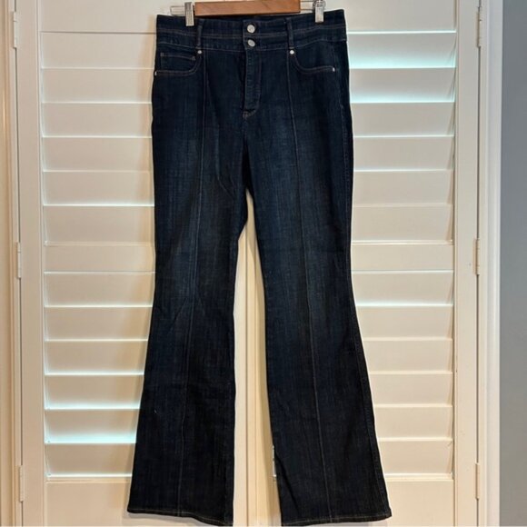 White House Black Market Extra High Rise Skinny Flare Jean Size 10 - Picture 1 of 3